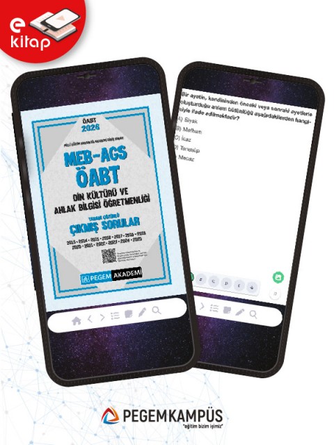 2026 MEB-AGS ÖABT Din Kültürü ve Ahlak Bilgisi Öğretmenliği Tamamı Çözümlü Çıkmış Sorular (e-kitap)