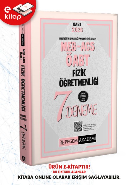 2026 MEB-AGS-ÖABT Fizik Öğretmenliği Tamamı Çözümlü 7 E-Deneme