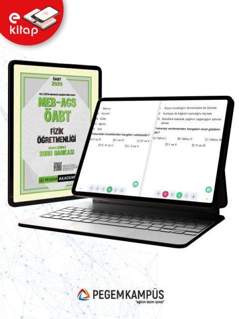 2026 MEB-AGS ÖABT Fizik Öğretmenliği Tamamı Çözümlü E-Soru Bankası