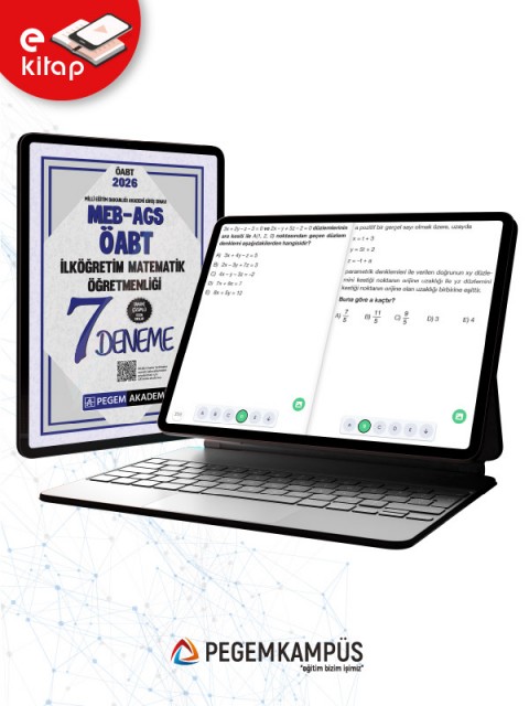 2026 MEB-AGS-ÖABT İlköğretim Matematik Öğretmenliği Tamamı Çözümlü 7 E-Deneme
