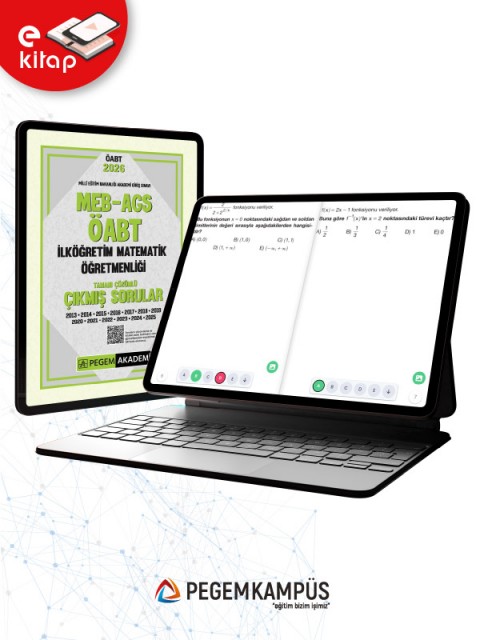 2026 MEB-AGS ÖABT İlköğretim Matematik Öğretmenliği Tamamı Çözümlü Çıkmış Sorular (e-kitap)
