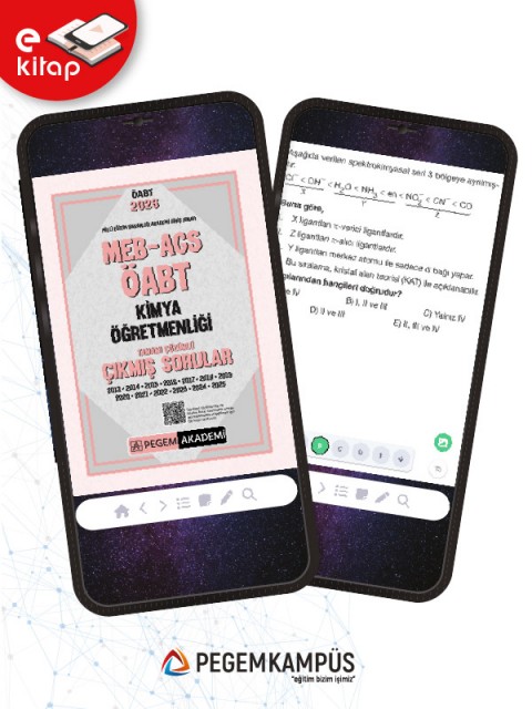 2026 MEB-AGS ÖABT Kimya Öğretmenliği Tamamı Çözümlü Çıkmış Sorular (e-kitap)
