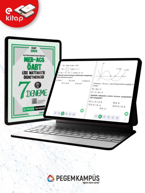 2026 MEB-AGS-ÖABT Lise Matematik Öğretmenliği Tamamı Çözümlü 7 E-Deneme