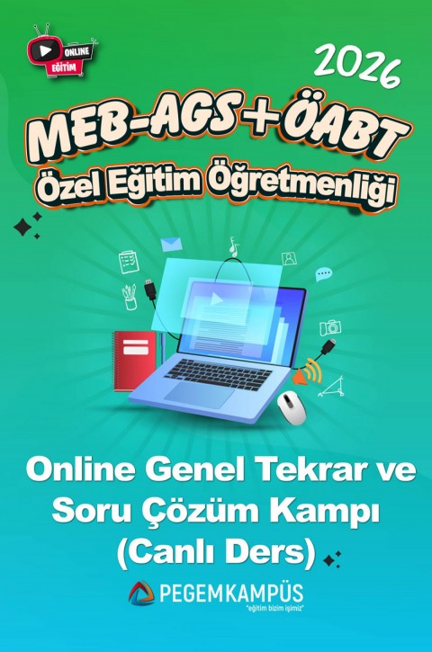 2026 MEB-AGS + ÖABT Özel Eğitim Öğretmenliği Online Genel Tekrar ve Soru Çözüm Kampı (Canlı Ders)