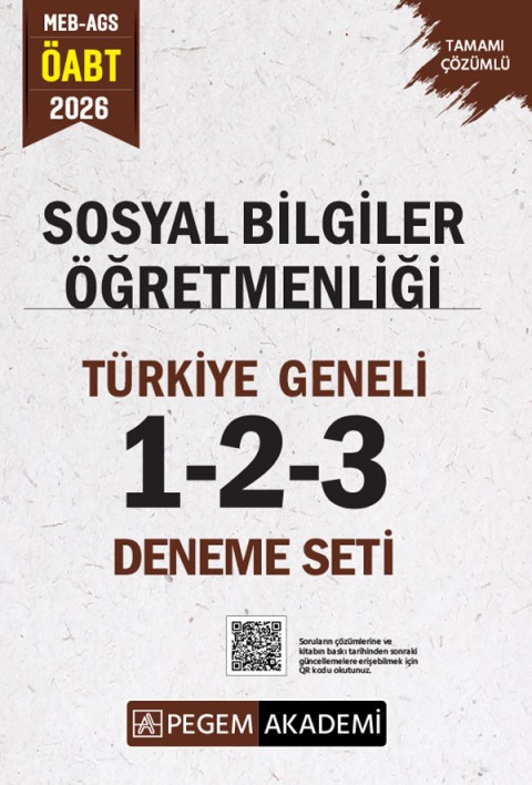 2026 MEB AGS ÖABT Sosyal Bilgiler Öğretmenliği Tamamı Çözümlü Türkiye Geneli 1-2-3 (3'lü Deneme Seti