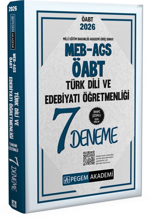 2026 MEB AGS ÖABT Türk Dili Ve Edebiyatı Öğretmenliği Tamamı Çözümlü 7 Deneme