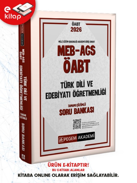 2026 MEB-AGS ÖABT Türk Dili ve Edebiyatı Öğretmenliği Tamamı Çözümlü E-Soru Bankası