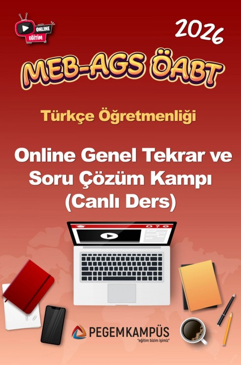 2026 MEB-AGS ÖABT Türkçe Öğretmenliği Online Genel Tekrar ve Soru Çözüm Kampı (Canlı Ders)