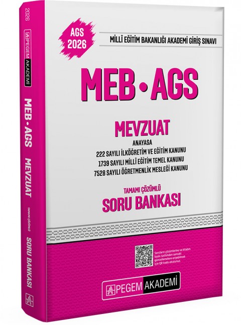 2026 MEB AGS Soru Bankası Tamamı Çözümlü Mevzuat