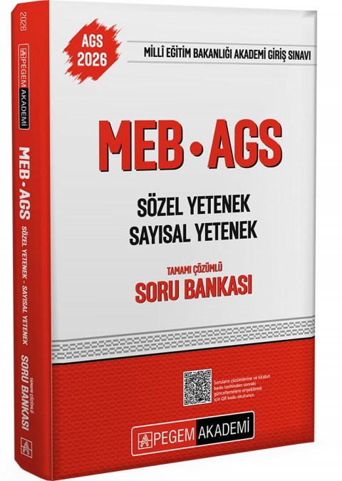 2026 MEB AGS Soru Bankası Tamamı Çözümlü Sözel Yetenek Sayısal Yetenek