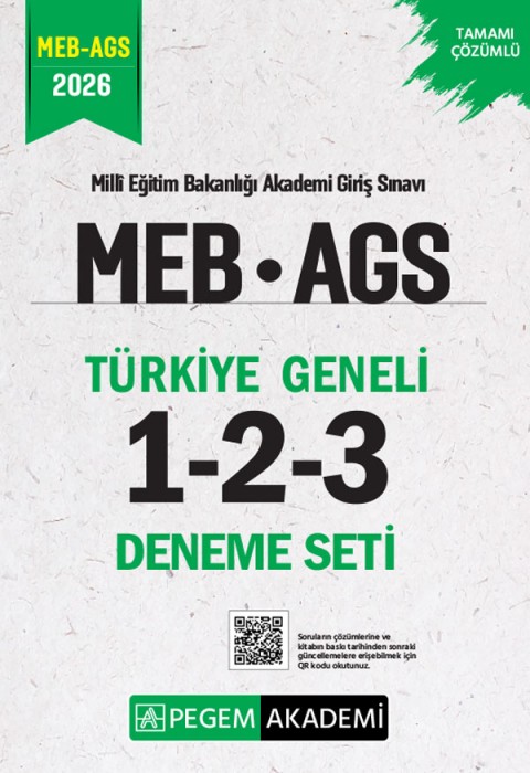 2026 MEB AGS Tamamı Çözümlü Türkiye Geneli 1-2-3 (3'lü Deneme Seti)