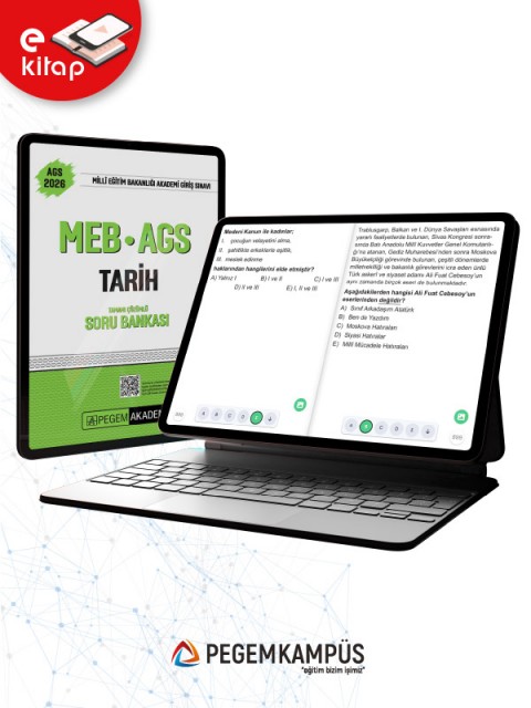 2026 MEB-AGS Tarih Tamamı Çözümlü E-Soru Bankası