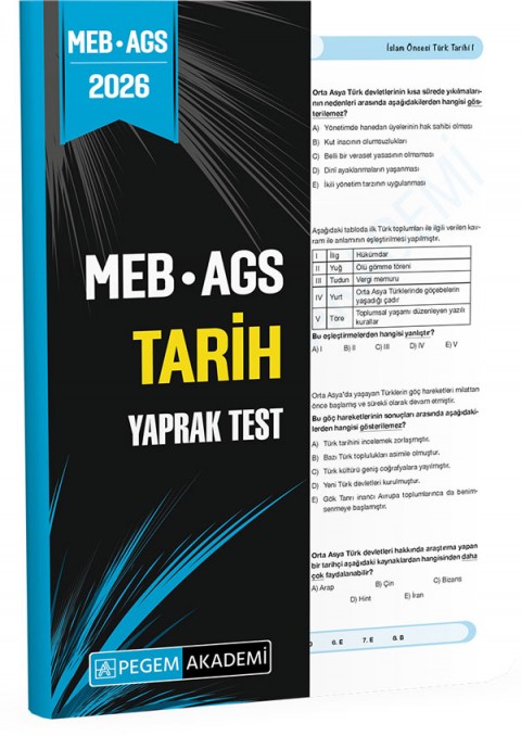 2026 MEB AGS Tarih Yaprak Test