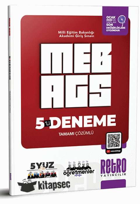 2026 MEB AGS Tüm Dersler Tamamı Çözümlü 5 Deneme Retro Yayıncılık