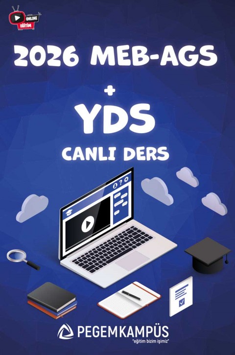 2026 MEB-AGS + YDS Canlı Dersler + Ders İzleme Defteri + Soru Bankası
