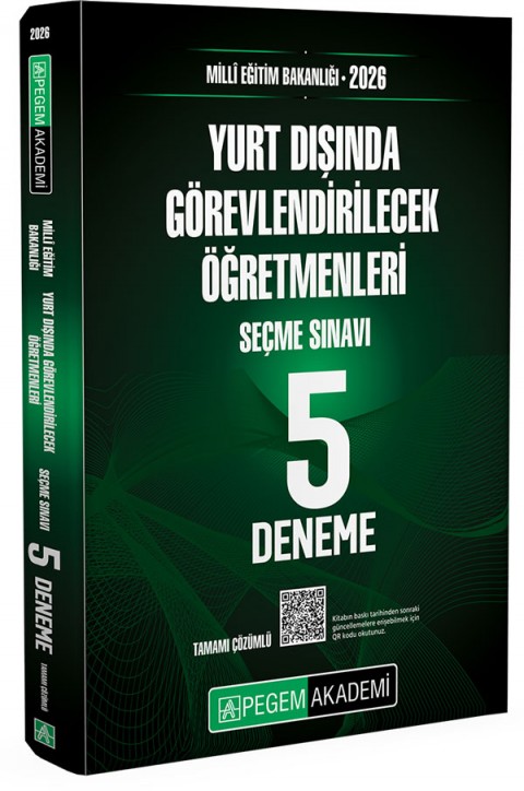 2026 MEB Yurt Dışında Görevlendirilecek Öğretmenleri Seçme Sınavı Tamamı Çözümlü 5 Deneme
