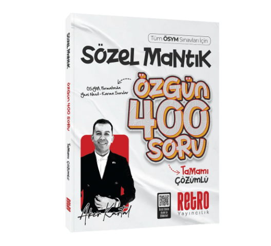 2026 Tüm ÖSYM Sınavları için Sözel Mantık Özgün 400 Soru Bankası Aker Kartal Retro Yayıncılık