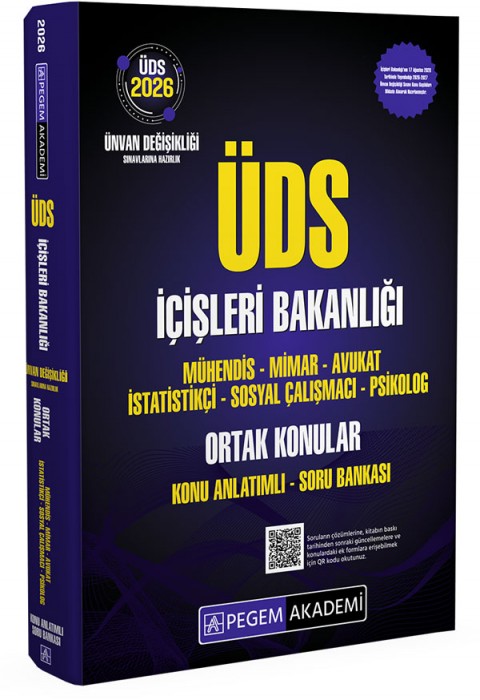 2026 ÜDS İçişleri Bakanlığı Konu Anlatımlı Soru Bankası-Tüm Ünvanlar için Ortak Konular