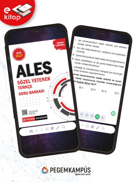 2027 ALES Sözel Yetenek Türkçe Tamamı Çözümlü E-Soru Bankası