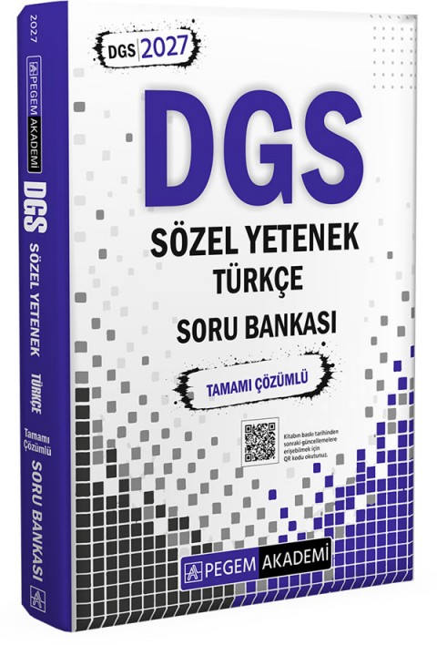 2027 DGS Sözel Yetenek Türkçe Tamamı Çözümlü Soru Bankası