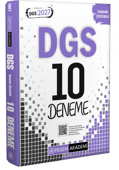 2027 DGS Tamamı Çözümlü 10 Deneme