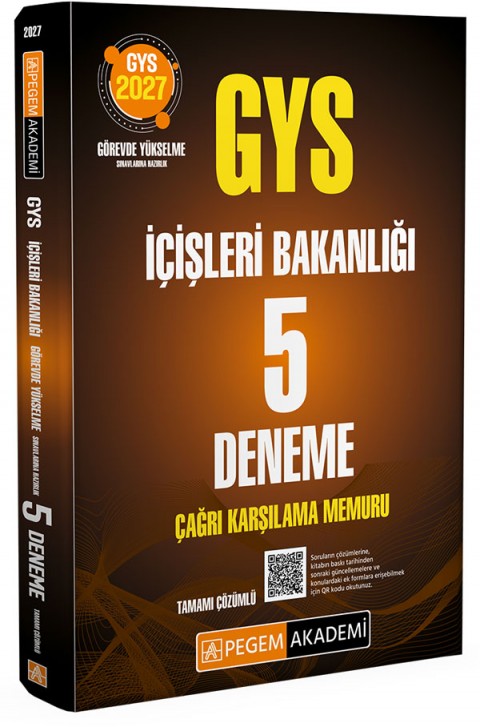 2027 GYS İçişleri Bakanlığı Çağrı Karşılama Memuru 5 Deneme