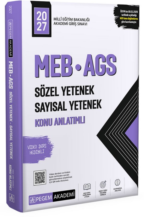 2027 MEB AGS Konu Anlatımlı Sözel Yetenek Sayısal Yetenek