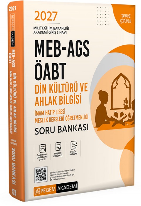 2027 MEB-AGS ÖABT Din Kültürü ve Ahlak Bilgisi Öğretmenliği Soru Bankası