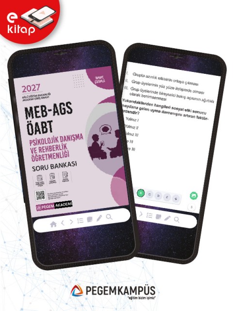 2027 MEB-AGS ÖABT Psikolojik Danışma ve Rehberlik Öğretmenliği E-Soru Bankası