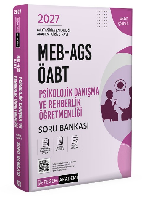 2027 MEB AGS ÖABT Psikolojik Danışma ve Rehberlik Tamamı Çözümlü Soru Bankası