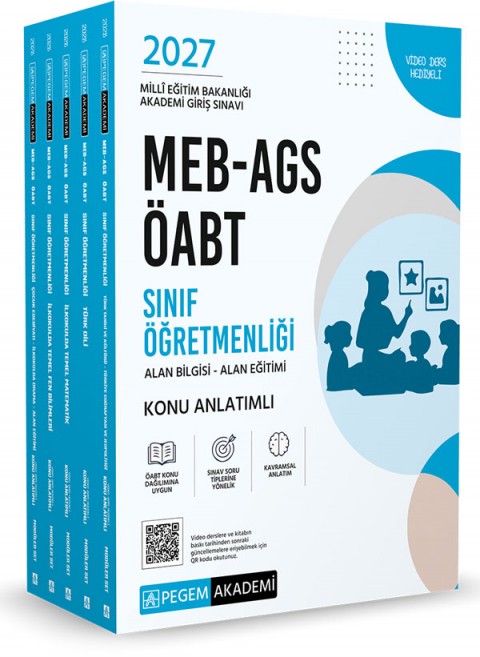 2027 MEB AGS ÖABT Sınıf Öğretmenliği Alan Bilgisi - Alan Eğitimi Konu Anlatımlı Set (5 Kitap)