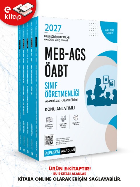 2027 MEB-AGS ÖABT Sınıf Öğretmenliği Konu Anlatımlı E-Kitap Seti