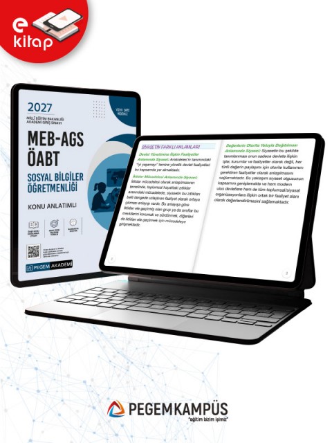 2027 MEB-AGS ÖABT Sosyal Bilgiler Öğretmenliği Konu Anlatımlı E-Kitap Seti