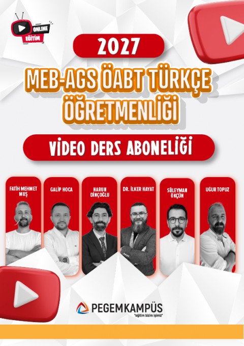 2027 MEB-AGS ÖABT Türkçe Öğretmenliği Video Ders Aboneliği