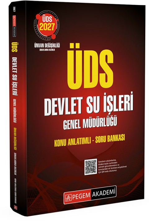 2027 ÜDS Devlet Su İşleri Genel Müdürlüğü Konu Anlatımlı Soru Bankası