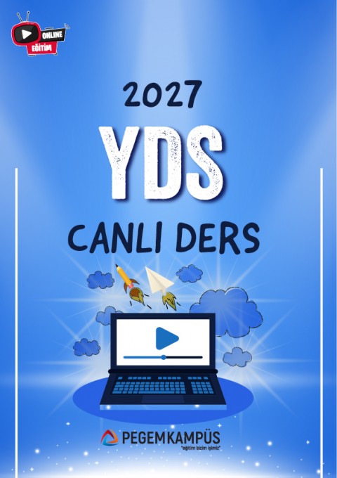 2027 YDS Canlı Ders + Ders İzleme Defteri + Soru Bankası