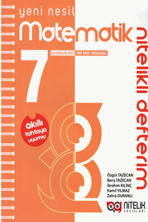 7. Sınıf Yeni Nesil Matematik Nitelikli Defterim
