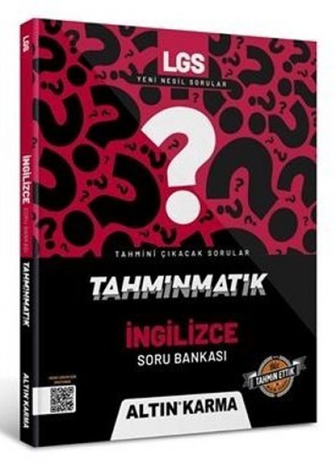8. Sınıf LGS İngilizce Tahminmatik Soru Bankası