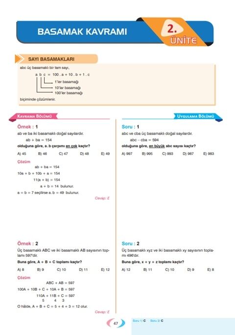 Aktif Öğrenme Yayınları Matematik Sayılar