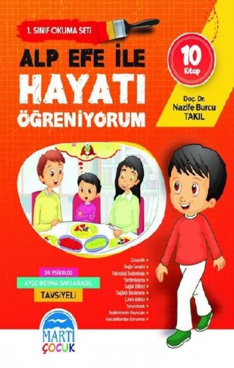 Alp Efe ile Hayatı Öğreniyorum - 1. Sınıf Okuma Seti (10 Kitap Takım)