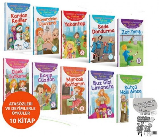 Atasözleri ve Deyimlerle Öyküler 10 Kitap Set