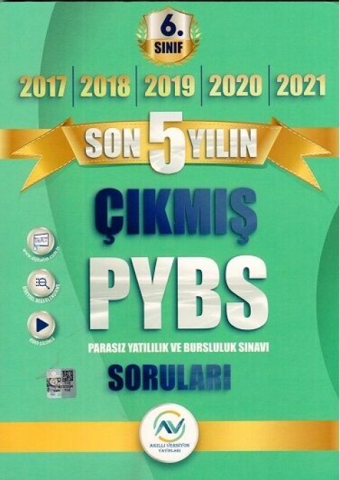 Av Akıllı Versiyon Yayınları 6. Sınıf Son 5 Yılın Çıkmış Soruları