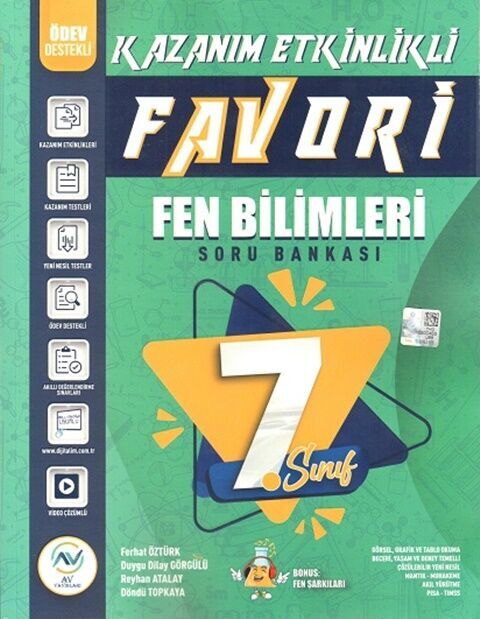 Av Yayınları 7. Sınıf Fen Bilimleri Kazanım Etkinlikli Soru Bankası