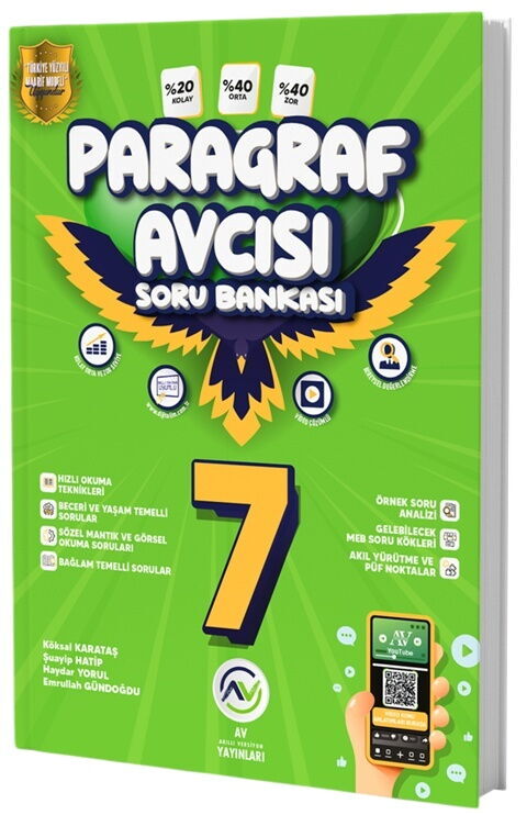 Av Yayınları 7. Sınıf Paragraf Soru Avcısı Soru Bankası
