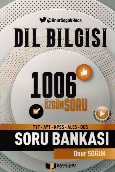 Başvuru Yayınları TYT AYT KPSS ALES DGS Dil Bilgisi 1006 Özgün Soru