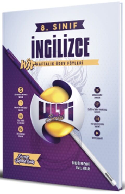 Ulti Yayınları 8. Sınıf LGS İngilizce Haftalık Ödev Föyleri