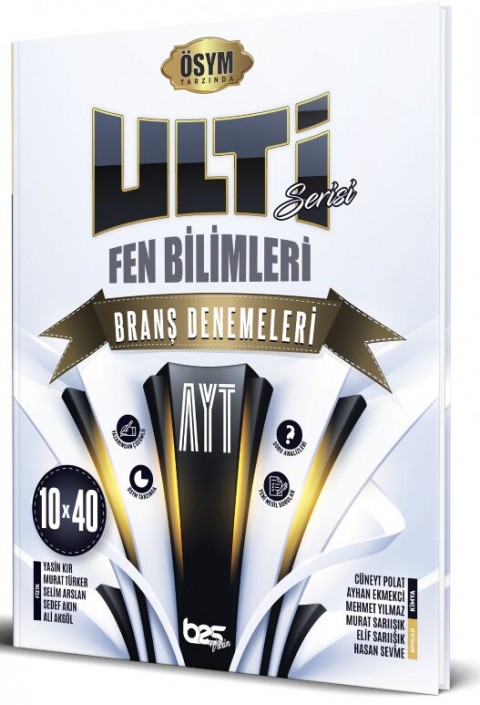 Ulti Yayınları AYT Fen Bilimleri  10 x 40 Branş Denemeleri