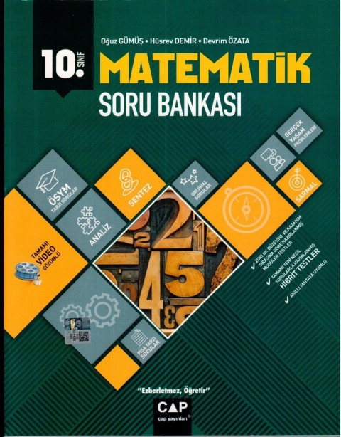 Çap Yayınları 10. Sınıf Matematik Anadolu Soru Bankası