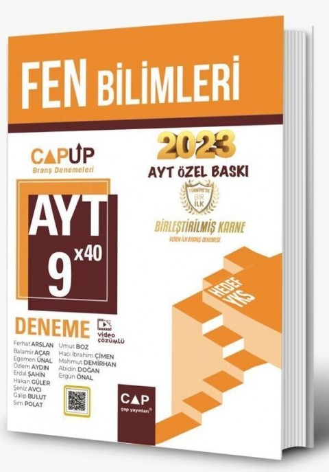 Çap Yayınları AYT Fen Bilimleri 9 X 40 Up Deneme 2023 Özel Baskı