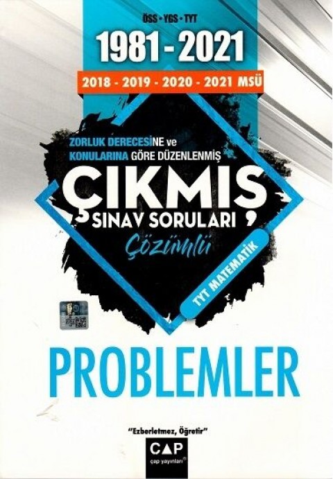 Çap Yayınları Problemler Çıkmış Sınav Soruları